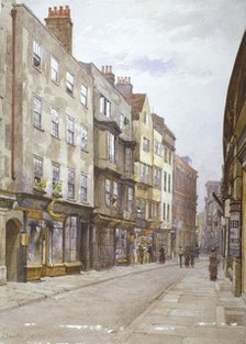 View of Hollywell Street looking west, Westminster, London, 1882. Artist: John Crowther