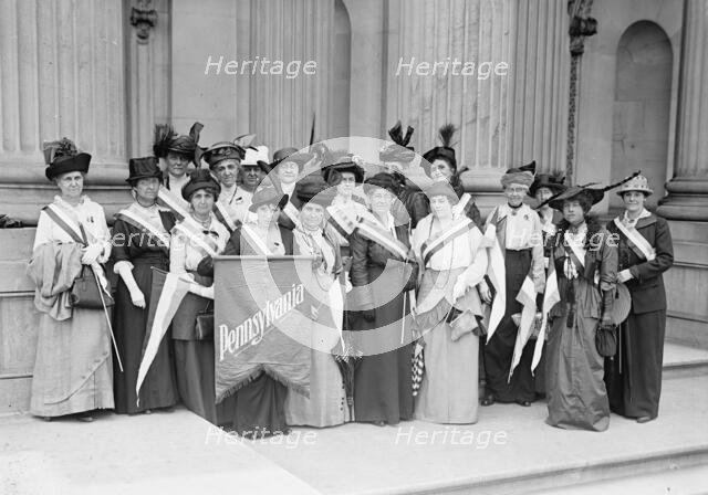 Woman Suffrage - Pennsylvania Pickets, 1917. Creator: Harris & Ewing.