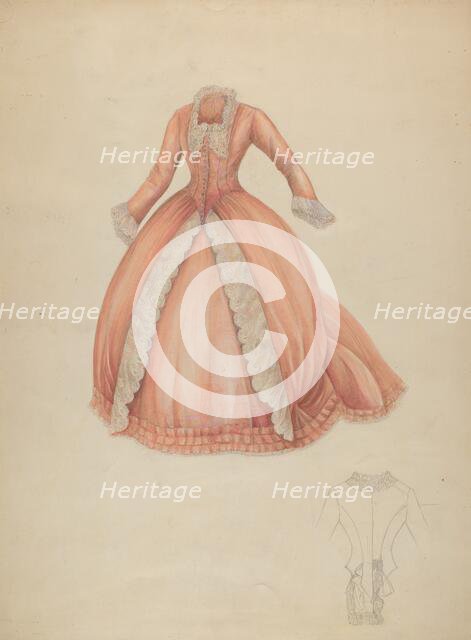 Dress, c. 1942. Creator: Marie Alain.