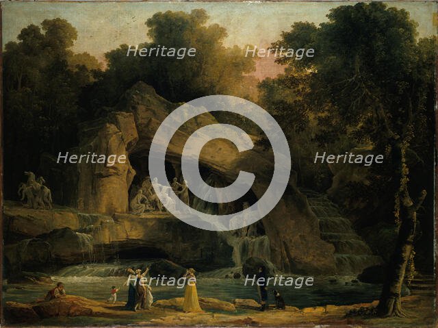 Les Bains d'Apollon à Versailles, 1803. Creator: Hubert Robert.