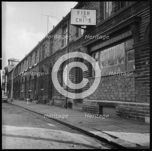 Titus Street, Saltaire, Shipley, Bradford, West Yorkshire, c1966-c1974. Creator: Eileen Deste.