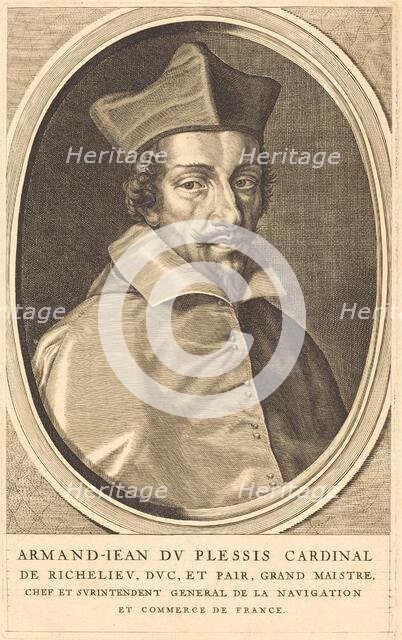 Armand Jean du Plessis, Cardinal Richelieu. Creator: Michel Lasne.