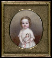 Little Girl with Doll, ca. 1854. Creator: John Carlin.