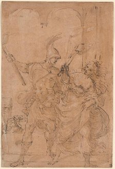 Alexander and Thaïs Setting Fire to Persepolis, probably c. 1592. Creator: Lodovico Carracci.