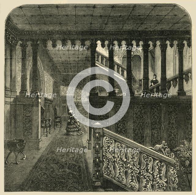 'Grand Staircase, Holland House', c1876. Creator: Unknown.