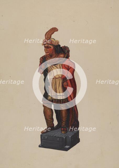 Cigar Store Indian, 1935/1942. Creator: Richard F. Smith.