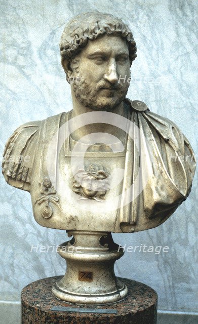 Hadrian, Roman Emperor from 117. Artist: Unknown