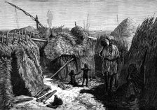 The Cholera in Egypt: its source and cause - village of fishermen on Fly Island, Lake Menzaleh, 1883 Creator: Unknown.