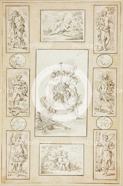 Antique Warriors and Mythological Subjects, n.d. Creator: Donato Creti.