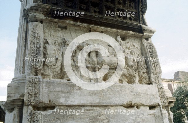 Arch of Titus, Forum, Rome, c81. Artist: Unknown