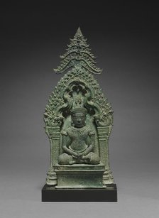 Altarpiece with Buddha Enthroned, mid-1100s. Creator: Unknown.