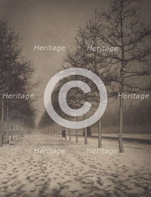 The Mall in winter, 1920s. Creator: Harry Moult.
