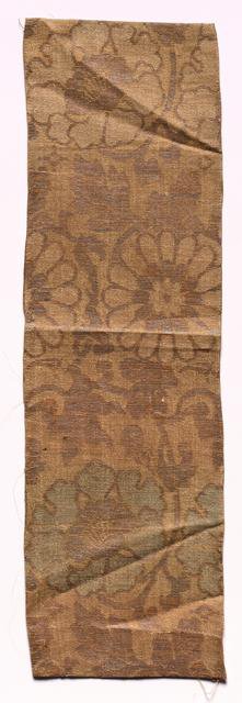 Textile Fragment, 1800s. Creator: Unknown.