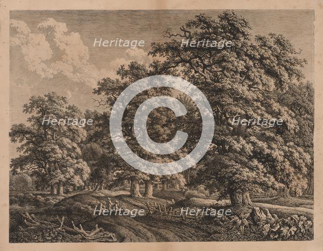 Landscape and Three Figures. Creator: Carl Wilhelm I Kolbe (German, 1757-1835).