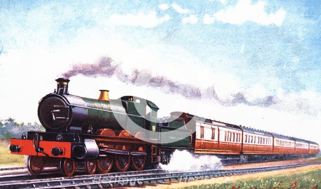 Express to Ireland, British postcard 1910s.