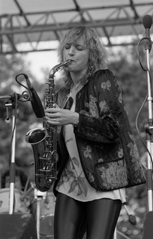 Barbara Thompson, Knebworth Jazz Festival, Hertfordshire, July, 1981. Artist: Brian O'Connor.