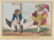 A Spanish Pass-Port to France!!, September 12, 1808., September 12, 1808. Creator: Thomas Rowlandson.