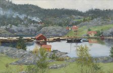 Fiord Landscape, 1882. Creator: Sofie Werenskiold.