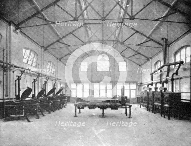 Feeding  the  Invalid, The  Nurse, And  The Doctor:  Kitchen, Royal  Infirmary,  Manchester, 1909. Creator: Unknown.