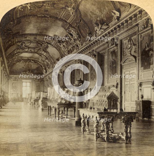 'Gallery of Apollon, in the Louvre, Paris, France', 1894. Creator: Bert Underwood.