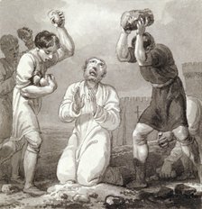 'The Stoning of St Stephen', c1810-c1844.   Artist: Henry Corbould 