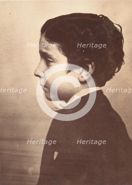 [Profile of the Prince Imperial], 1863. Creator: André-Adolphe-Eugène Disdéri.