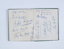 Autographs of 24 golfers, In Praise Of Golf, 1953. Artist: Unknown