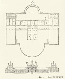 Villa Barbaro, from I quattro libri dell'architettura di Andrea Palladio (Book 2, page 51)..., 1570. Creators: Christoph Krieger, Johann Chrieger.