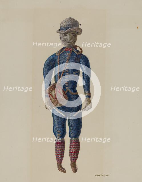 Doll, c. 1938. Creator: Verna Tallman.