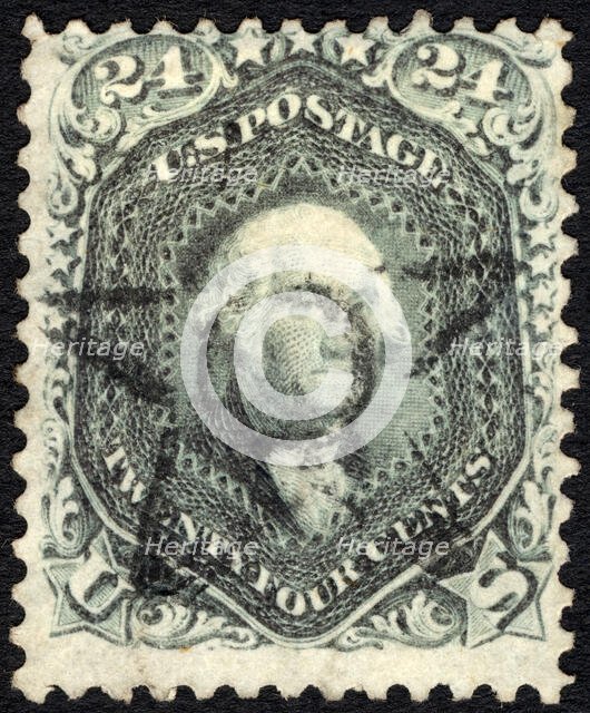 24c Washington single, 1861. Creator: Unknown.