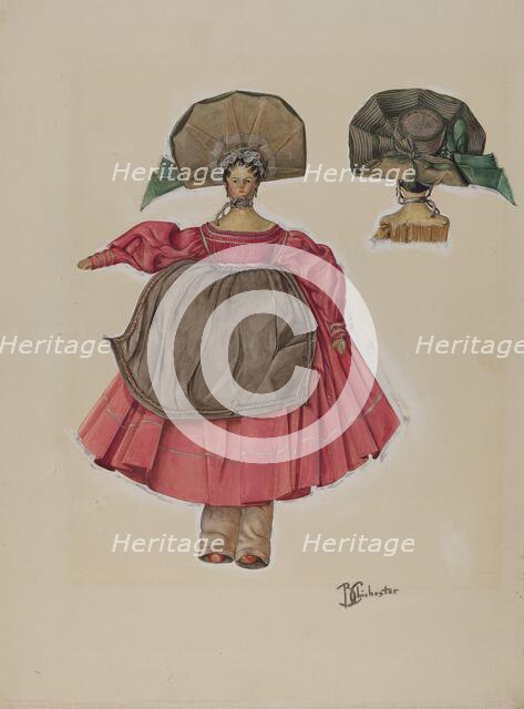 Dutch Doll, c. 1937. Creator: Beverly Chichester.