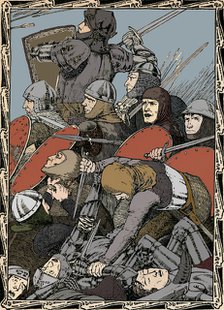 At The Battle of Agincourt, 1902. Artist: Patten Wilson.