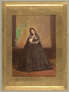 [Countess de Castiglione as Anne Boleyn], before 1865. Creator: Pierre-Louis Pierson.