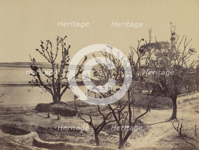 Suttee Ghat, Cawnpore, 1858. Creator: John Murray.