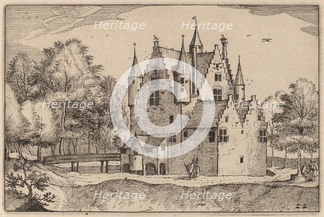 A Castle, published 1612. Creator: Claes Jansz Visscher.