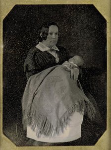 Mrs. Thomas Ustick Walter and Her Deceased Child, ca. 1846. Creators: W. & F. Langenheim, William Langenheim.