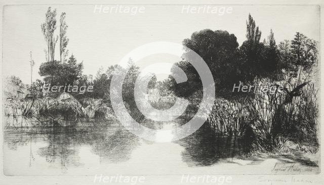 Shere Mill Pond, No. 11 (The Large Plate), 1860 and later. Creator: Francis Seymour Haden (British, 1818-1910).