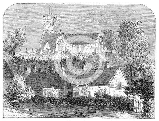 Godshill Church, Isle of Wight, 1861. Creator: Unknown.