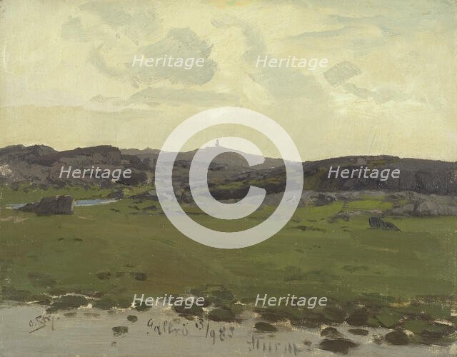 View of Galtrö. Study, late 19th-early 20th century. Creator: Leopold Otto Strützel.