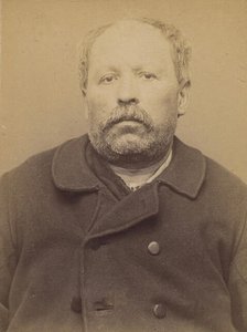 Court. Jean-Claude. 58 ans, né à Cherissey-le-M. (Haute-Savoie). Marchand de pains d'épice..., 1894. Creator: Alphonse Bertillon.