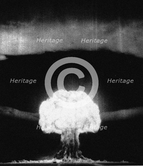 The RDS-6s device, the first Soviet test of a thermonuclear weapon (called Joe 4) on August 12, 1953 Artist: Anonymous  