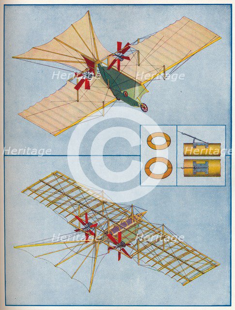 The aeroplane proposed by Henson in his patent of 1842, c1936 (c1937). Artist: Unknown.