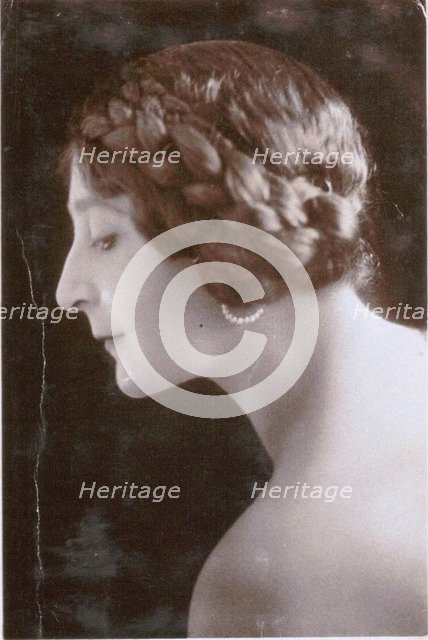 Portrait of Princess Olga Alexandrovna Yurievskaya (1873-1925), 1910s. Artist: Anonymous  