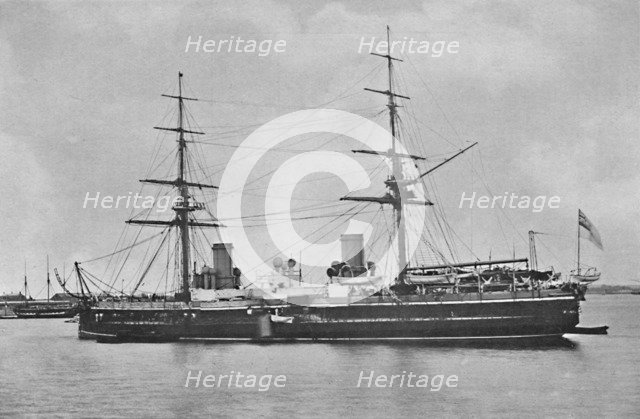 'H.M.S. Inflexible in 1880', c1880, (1904). Artist: Symonds & Co.