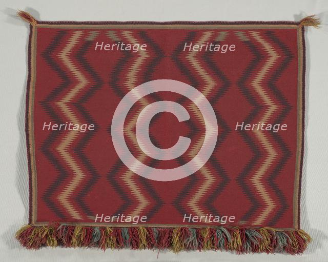 Germantown Eyedazzler Saddle Throw , c.1875. Creator: Unknown.