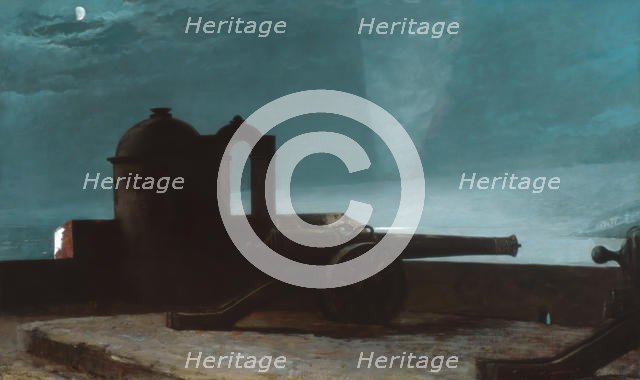 Searchlight on Harbor Entrance, Santiago de Cuba, 1901. Creator: Winslow Homer.