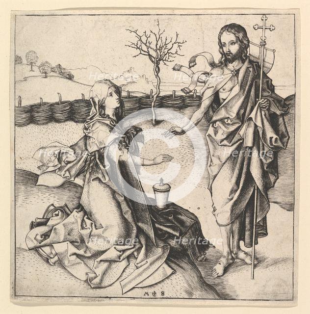 Noli me Tangere, ca. 1435-1491. Creator: Martin Schongauer.