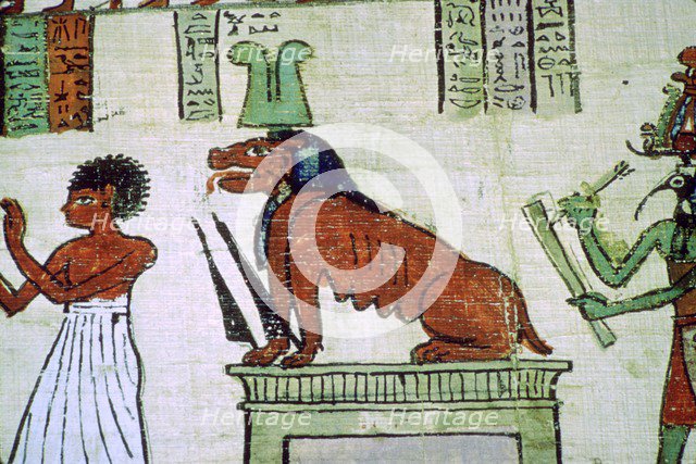 Image of the Egyptian deity Ammit. Artist: Unknown