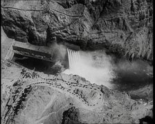 Aerial Shot of the Boulder Dam, 1936. Creator: British Pathe Ltd.