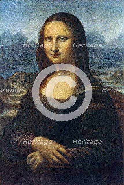 'Mona Lisa', c1505, (1912).Artist: Leonardo da Vinci